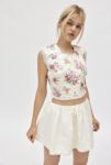 Thumbnail View 4: Haut Court Matelassé Floral Amandine Pour Love & Lemons