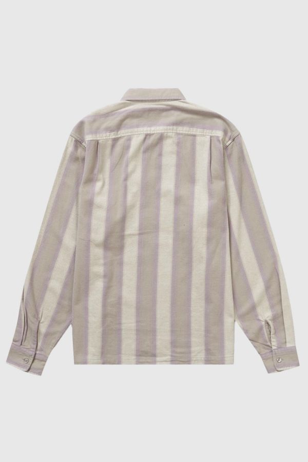 Slide View: 2: Supreme Stripe Flannel Zip Up Shirt