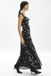 Thumbnail View 1: Robe Maxi Aigrette Floral Velvet Burnout For Love & Lemons