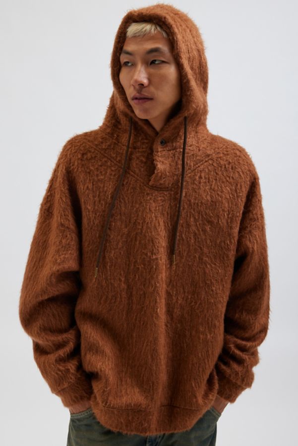 Slide View: 1: Monitaly Shaddy Knit Hooded Sweater