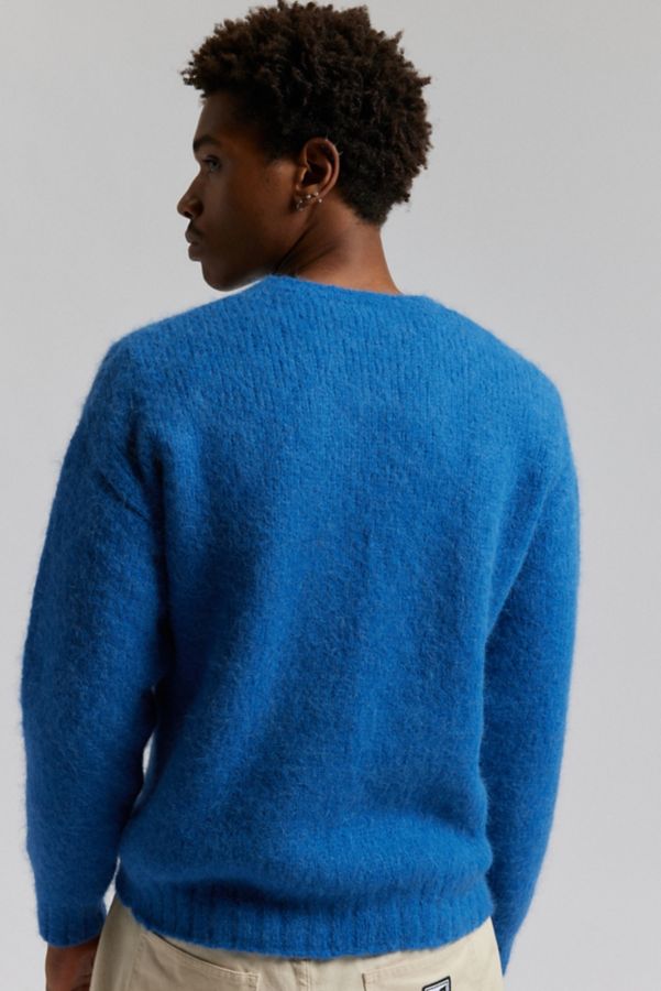 Slide View: 2: Monitaly Shaggy Crew Neck Sweater