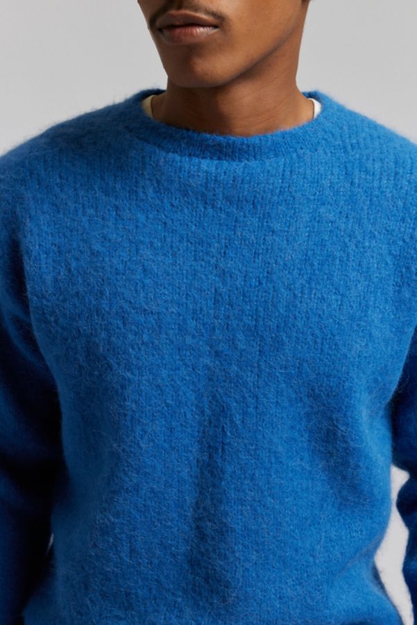 Slide View: 4: Monitaly Shaggy Crew Neck Sweater