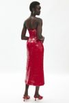 Thumbnail View 4: Robe Midi Pailletée Sans Bretelles Bardot Antigone