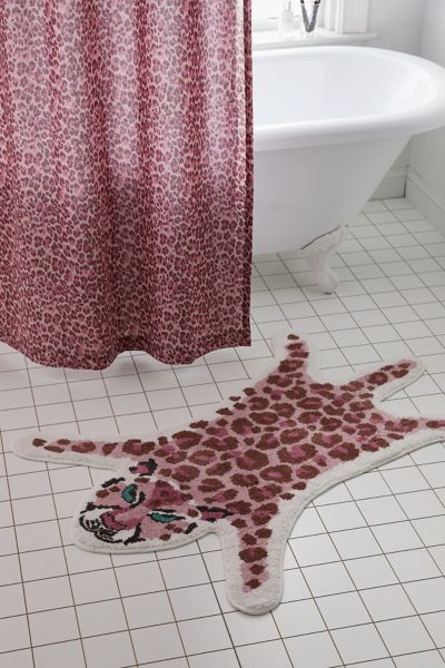 Leopard Tufted Bath Mat