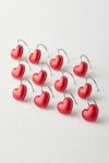 Thumbnail View 2: Heart Icon Shower Curtain Ring Set