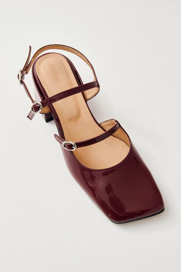 Slide View: 2: ALOHAS Withnee Leather Mary Jane Heel