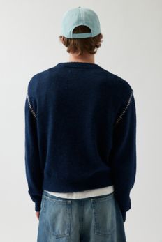 Slide View: 2: UO Hudson Shrunken Crew Neck Sweater