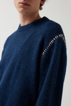 Slide View: 4: UO Hudson Shrunken Crew Neck Sweater