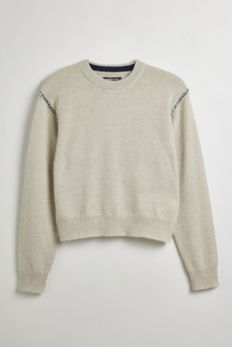 Slide View: 2: UO Hudson Shrunken Crew Neck Sweater