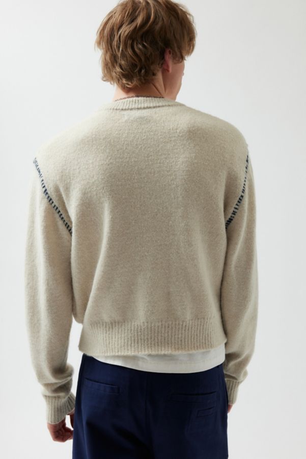 Slide View: 3: UO Hudson Shrunken Crew Neck Sweater