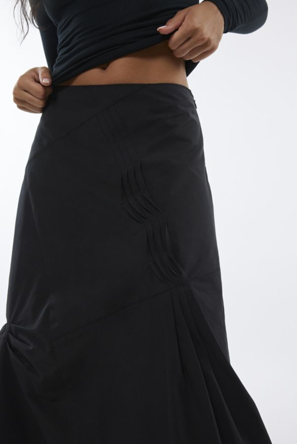 Slide View: 2: Geel Prima Asymmetric Midi Skirt