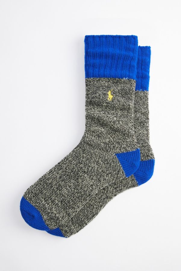 Slide View: 1: Polo Ralph Lauren Marled Boot Sock