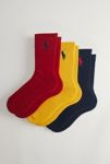 Thumbnail View 1: Paquet de 3 Chaussettes d'Équipage Polo Ralph Lauren avec Logo Brodé Classique