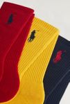 Thumbnail View 2: Paquet de 3 Chaussettes d'Équipage Polo Ralph Lauren avec Logo Brodé Classique