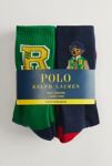 Thumbnail View 3: Paquet de 3 Chaussettes d'Équipage Polo Ralph Lauren avec Logo Brodé Classique