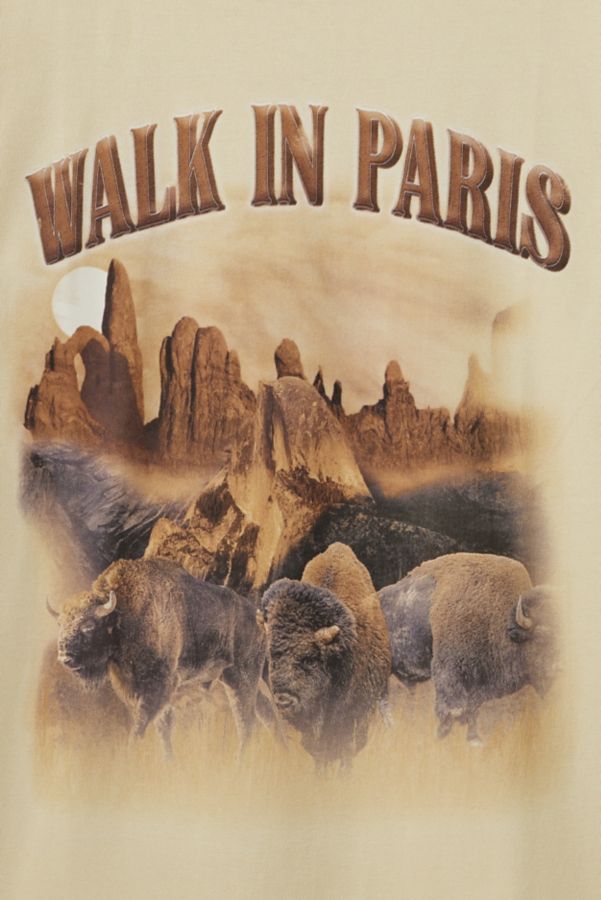 Slide View: 2: Walk In Paris Yellowstone Graphic Tee