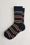 Thumbnail View 1: Polo Ralph Lauren Repp-Stripe Wool Blend Crew Sock