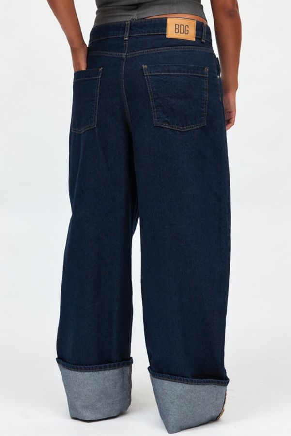 Slide View: 3: BDG Thea Cuffed Wide Leg Jean