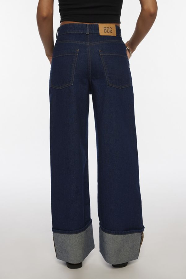 Slide View: 6: BDG Thea Cuffed Wide Leg Jean