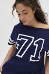 Thumbnail View 3: 71 Jersey Graphic Off-The-Shoulder T-Shirt Dress