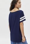 Thumbnail View 4: 71 Jersey Graphic Off-The-Shoulder T-Shirt Dress