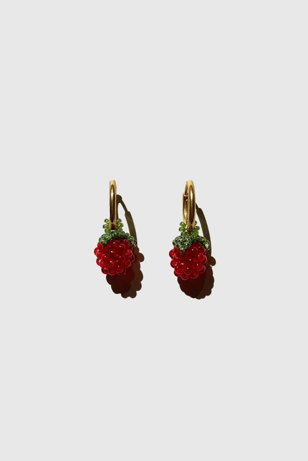 Slide View: 2: Dream Song Beaded Fruit Earrings