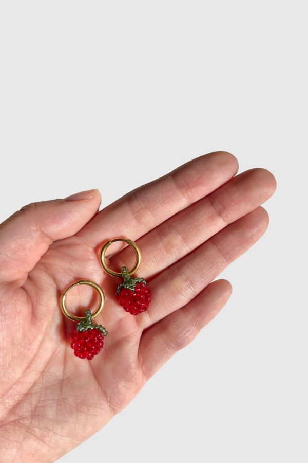 Slide View: 3: Dream Song Beaded Fruit Earrings