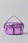 Thumbnail View 2: Núnoo Helena Metallic Purple Crossbody Bag