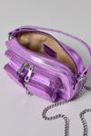 Thumbnail View 5: Núnoo Helena Metallic Purple Crossbody Bag