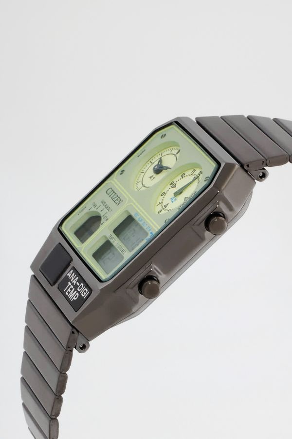 Slide View: 2: Citizen Alarm Quartz Analog-Digital Watch JG2147-85X