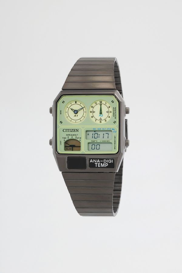 Slide View: 1: Citizen Alarm Quartz Analog-Digital Watch JG2147-85X