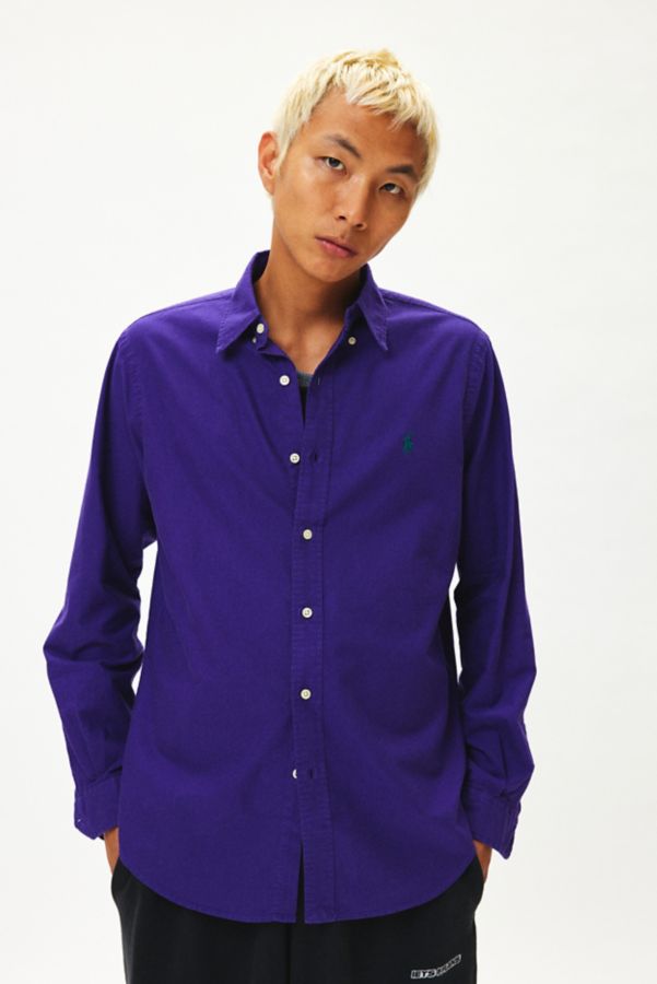 Slide View: 1: Polo Ralph Lauren Garment Dyed Oxford Button-Down Shirt