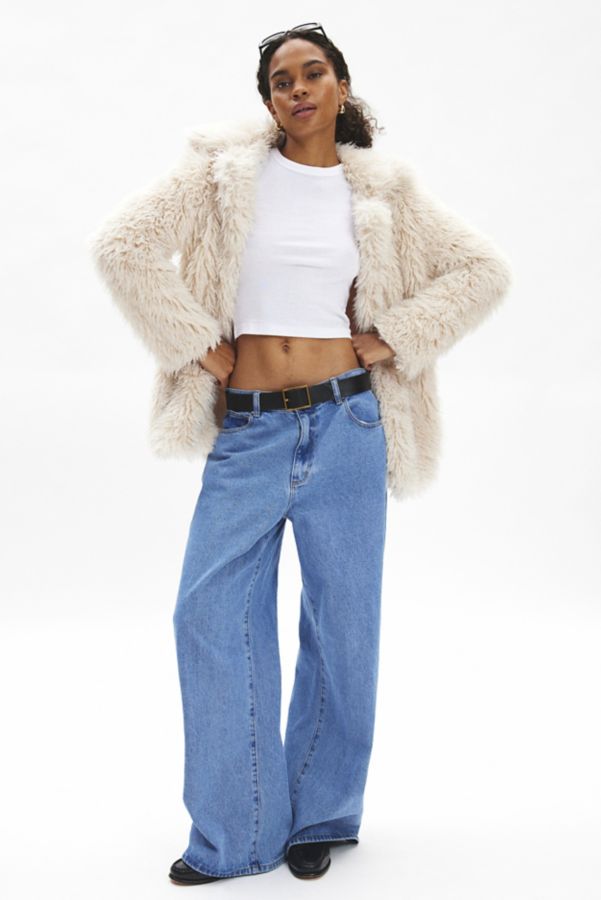 Slide View: 2: Glamorous Faux Fur Jacket