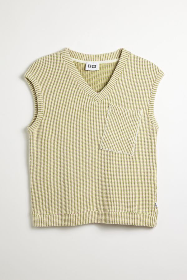 Slide View: 2: KROST Waffle Knit Sweater Vest