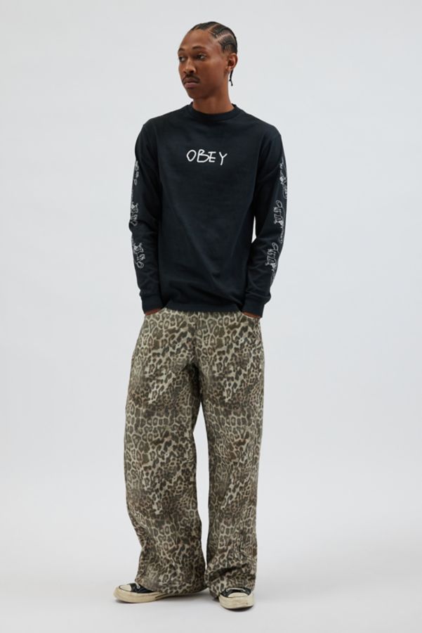 Slide View: 3: OBEY UO Exclusive Angry Dog Long Sleeve Tee