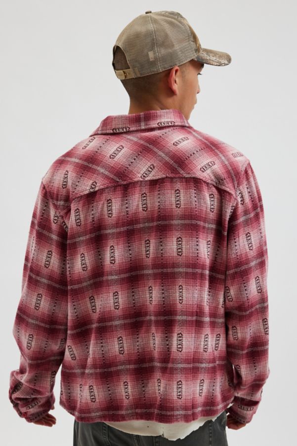 Slide View: 4: BDG Cropped Plaid Flannel Shirt