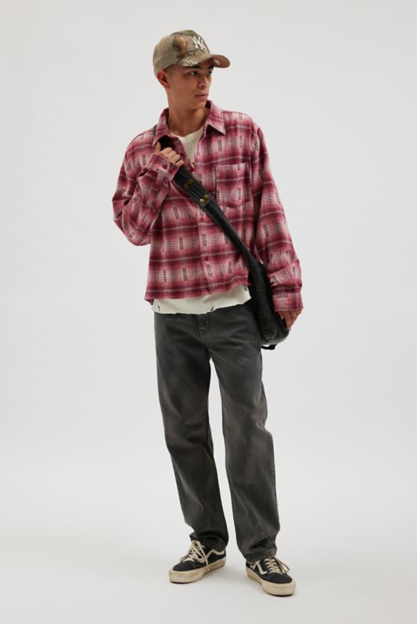 Slide View: 5: BDG Cropped Plaid Flannel Shirt