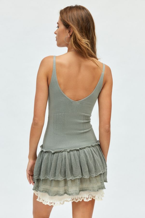 Slide View: 4: Kimchi Blue Tessa Tiered Sweater Tank Mini Dress