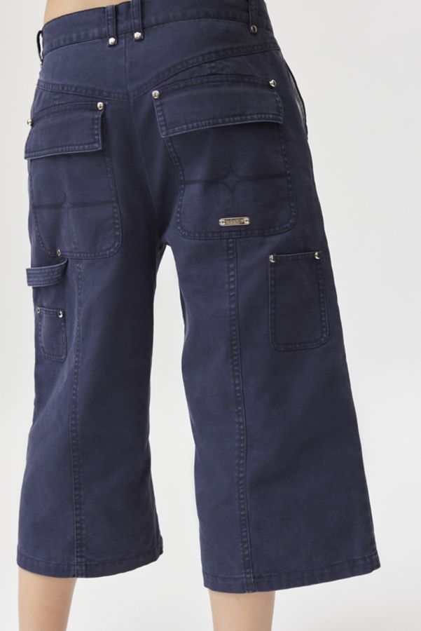 Slide View: 1: Private Policy Washed Cropped Cargo Trouser