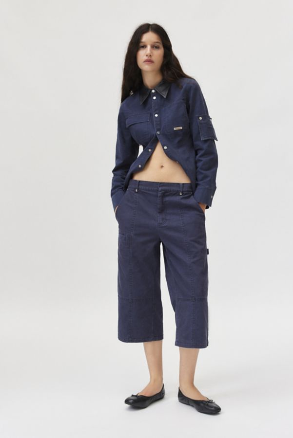 Slide View: 2: Private Policy Washed Cropped Cargo Trouser