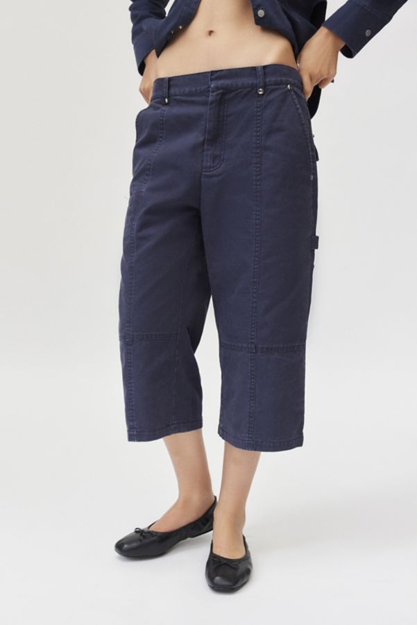 Slide View: 3: Private Policy Washed Cropped Cargo Trouser