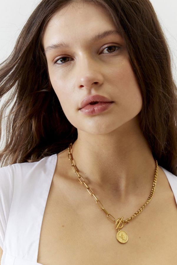 Slide View: 1: Ellie Vail Stacie Toggle Chain Necklace