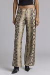 Thumbnail View 2: BY.DYLAN Xaavier Snake Print Faux Leather Pant