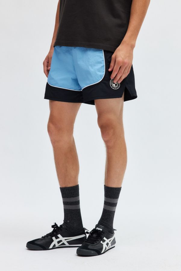 Slide View: 3: UO Skybox Colorblock Nylon Soccer Short