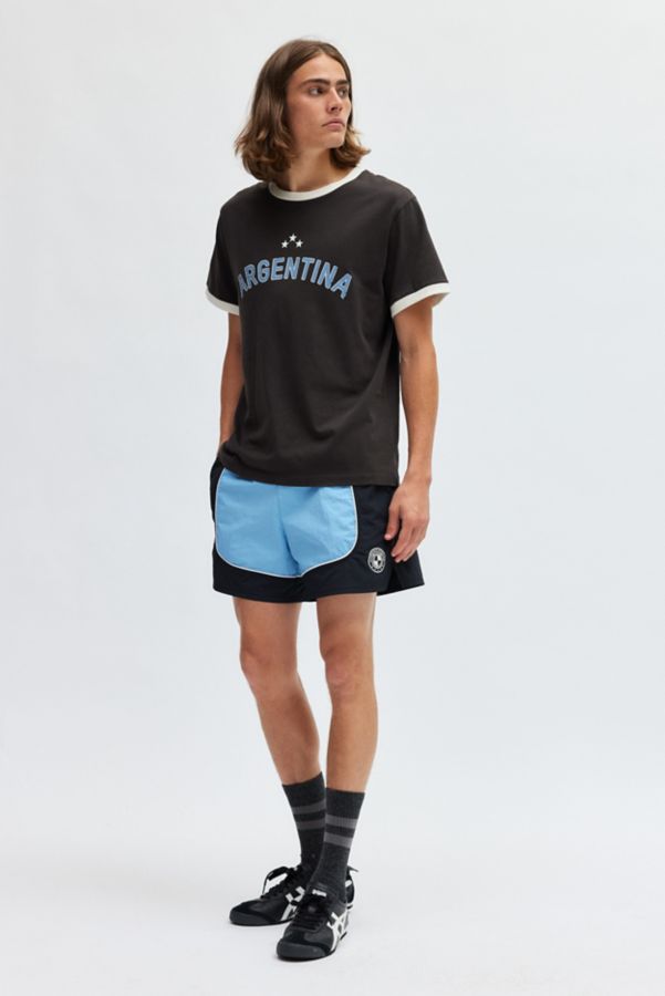 Slide View: 5: UO Skybox Colorblock Nylon Soccer Short