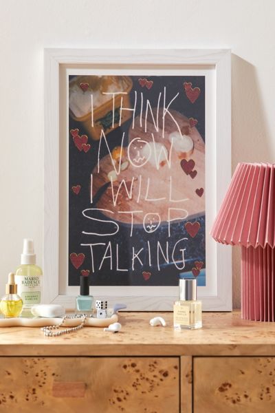 demii whiffin Stop Talking Art Print