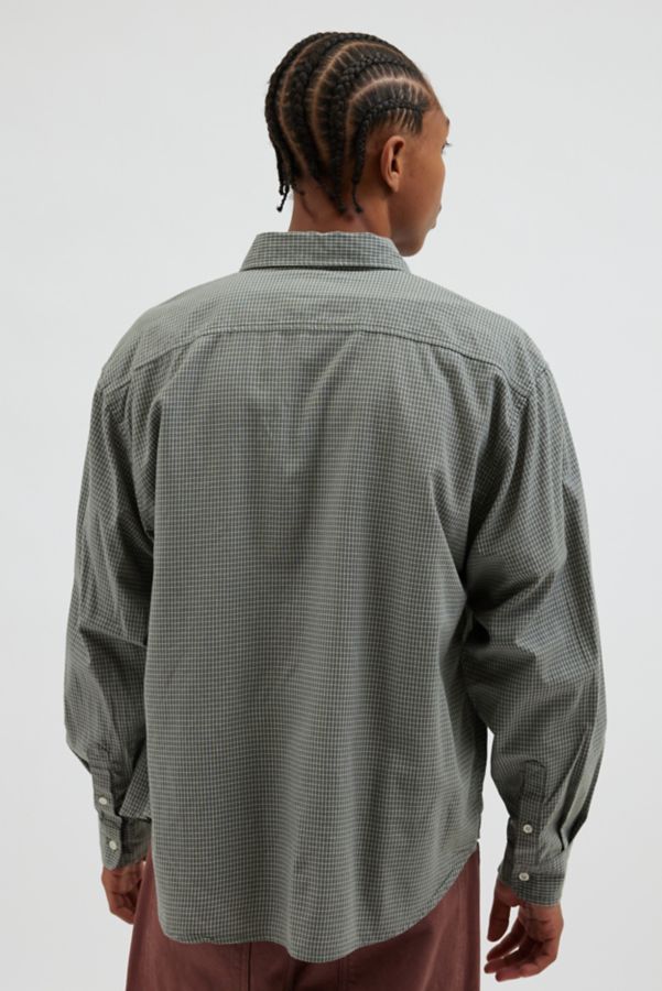 Slide View: 2: XLARGE Gingham Check Long Sleeve Button-Down Shirt