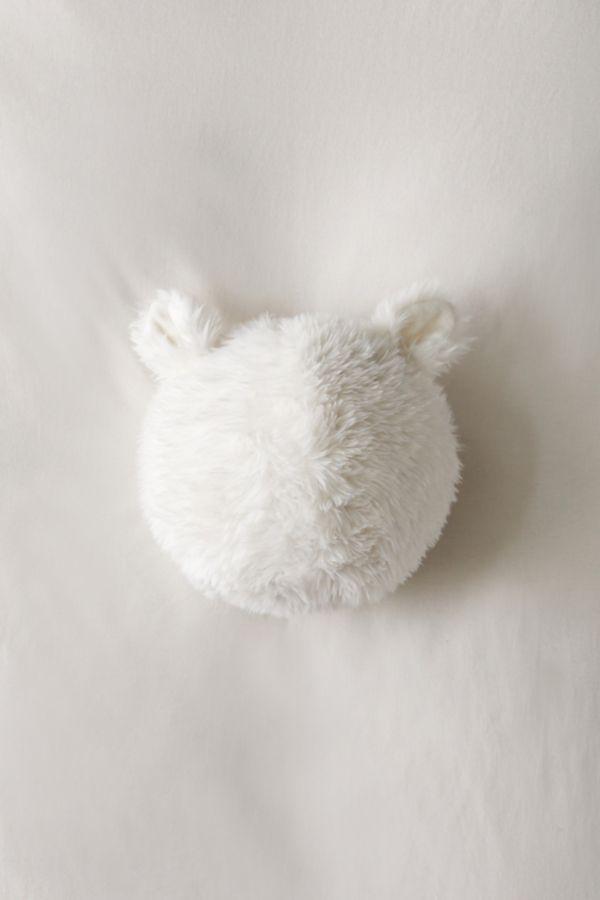 Slide View: 2: Animal Ears Faux Fur Throw Pillow