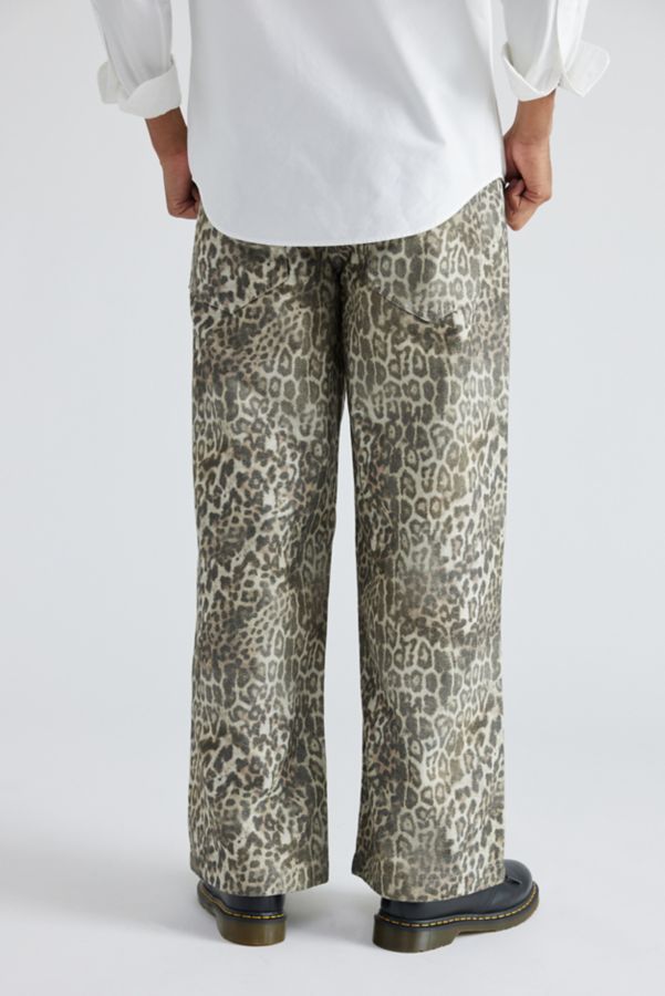 Slide View: 2: Jaded London Faded Leopard Baggy Fit Jean