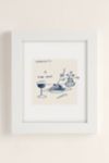 Thumbnail View 1: Sabina Fenn Illustration Spaghetti And Red Wine Art Print